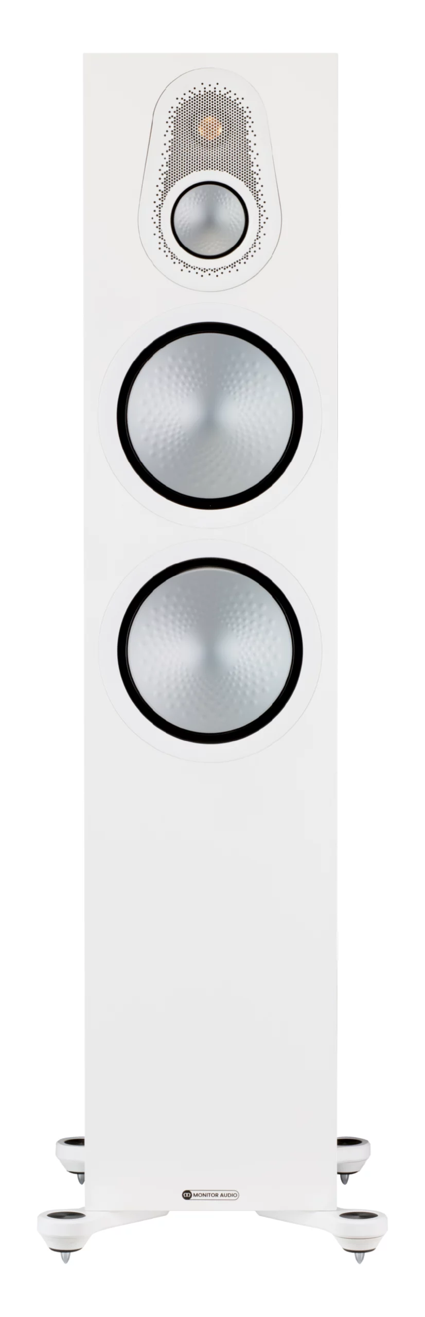 Monitor Audio Silver 500 in Satin Weiß in der Vorderansicht
