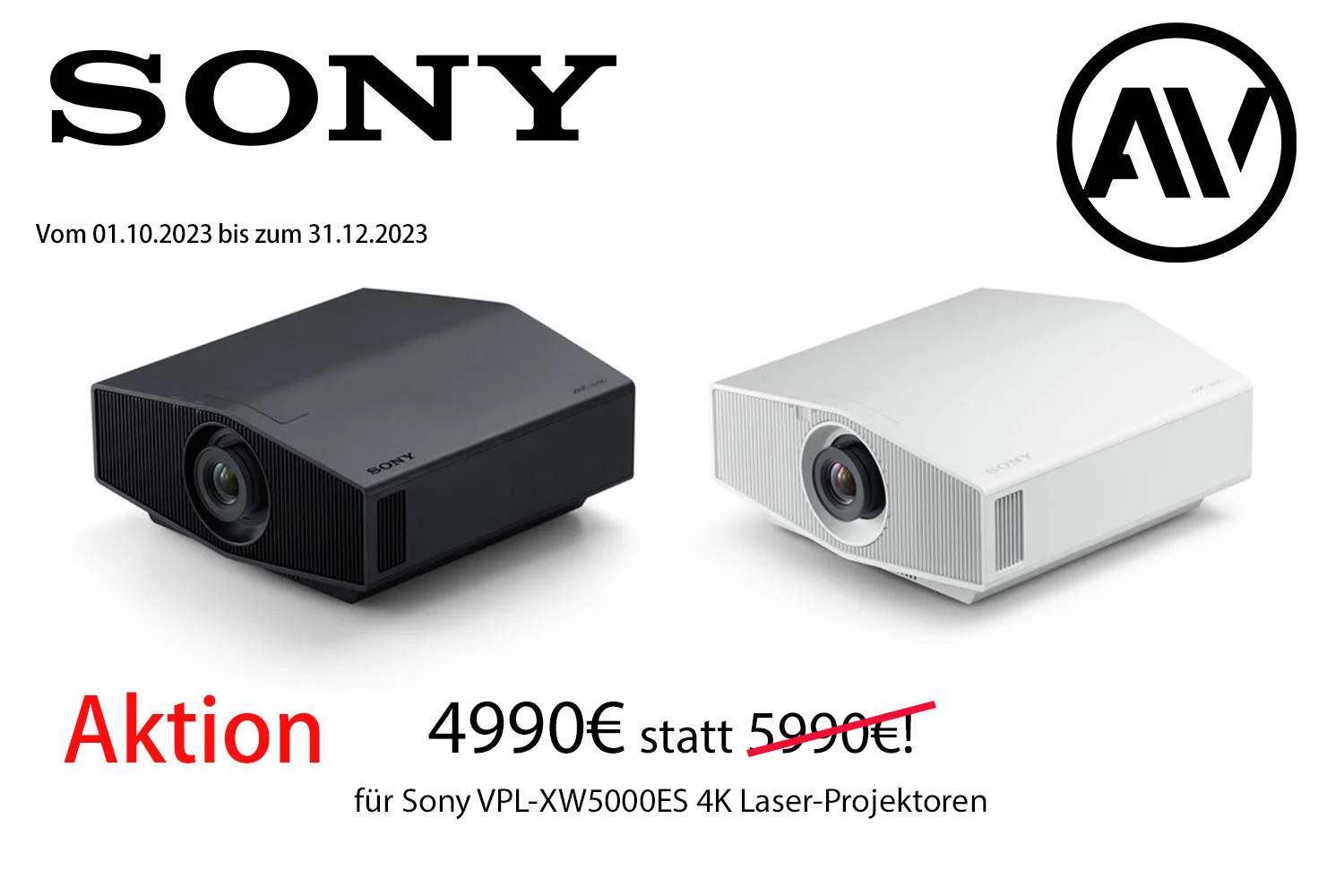 Sony XW5000 Aktion mit Preisen