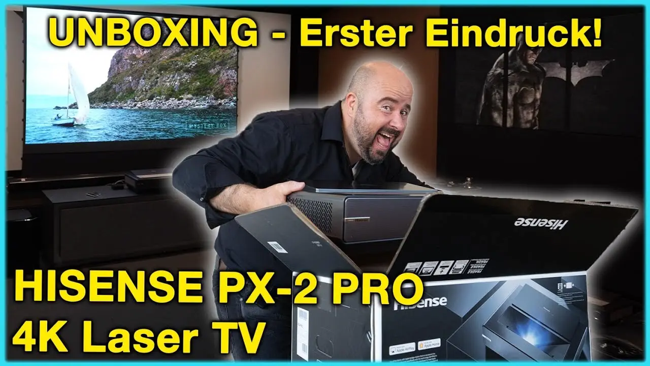 Hisense PX-2 Pro Thumbnail YouTube mit Marco