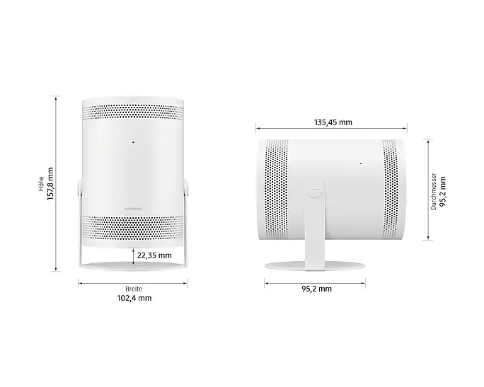 Samsung The Freestyle LFF3C Lifestyle 2nd Gen. DLP-Projektor weiß 550 LED- Lumen