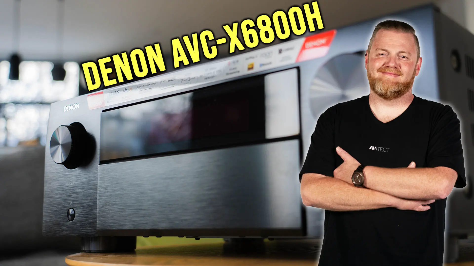 YouTube Thumbnail Erstvorstellung Denon AVC X6800H