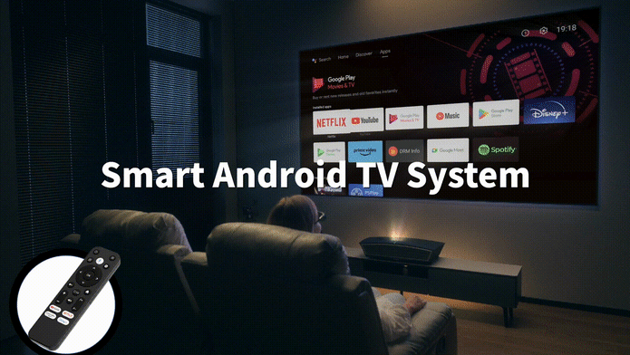 Gigablue Laser TV bewegtes Android