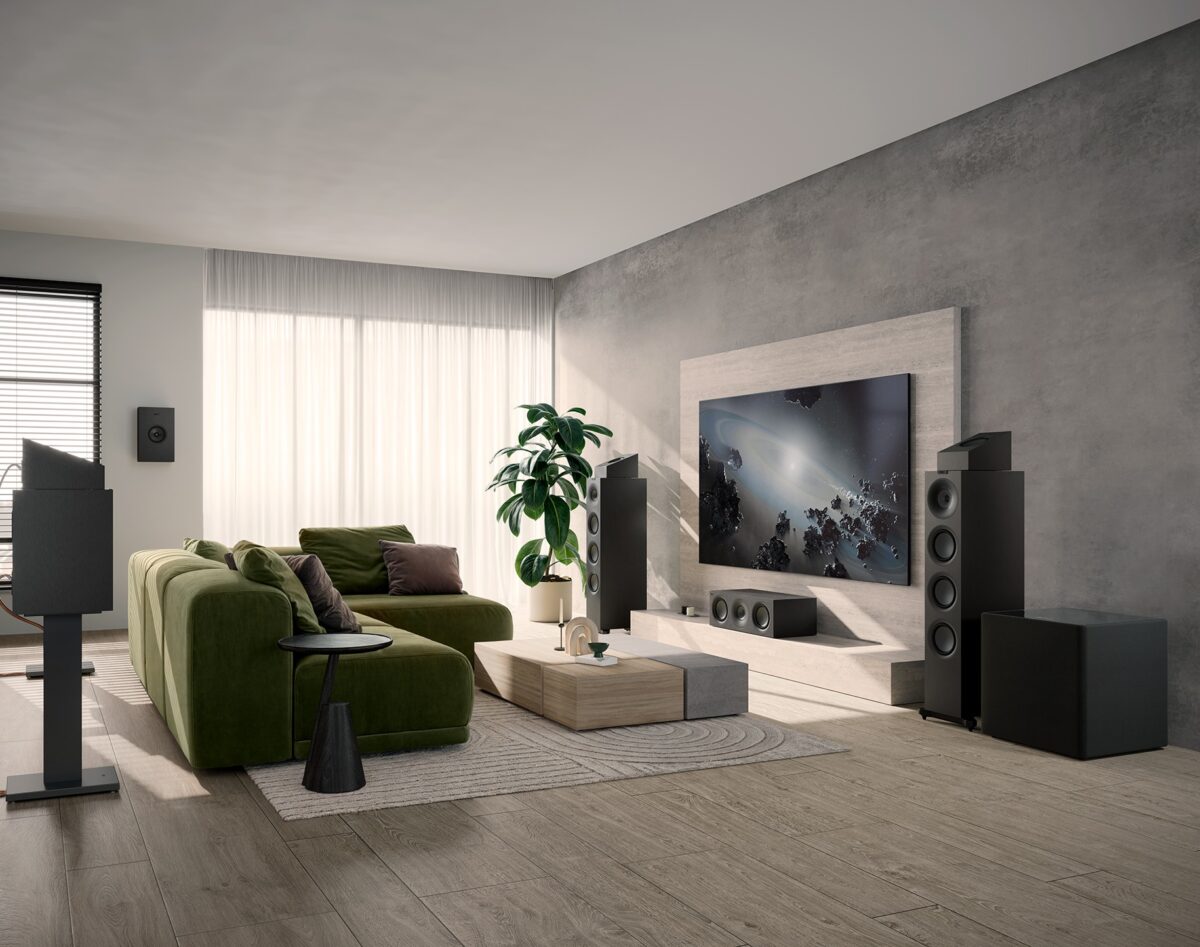 kef q series im wohnzimmer