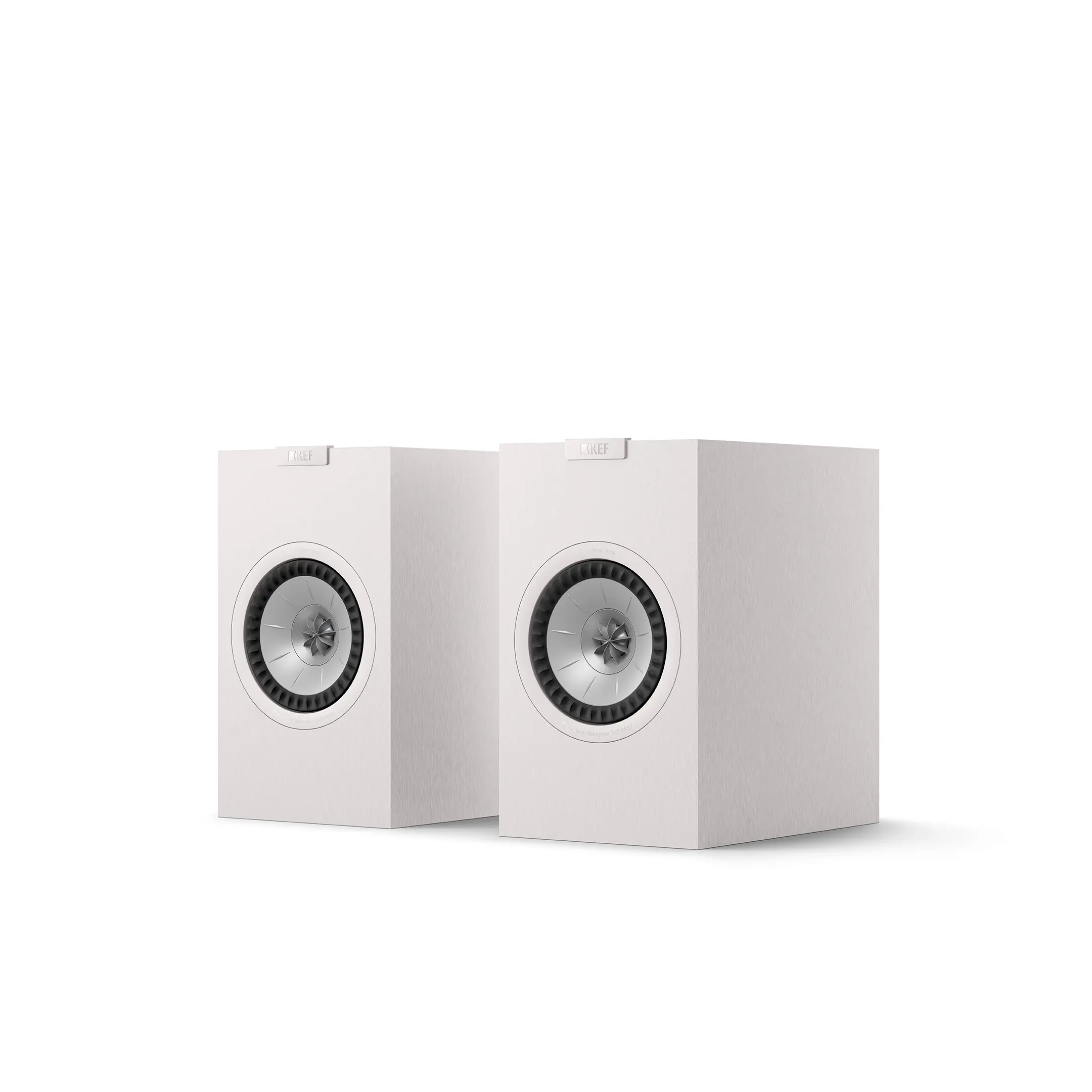 kef q1 meta weiß von vorne als Paar