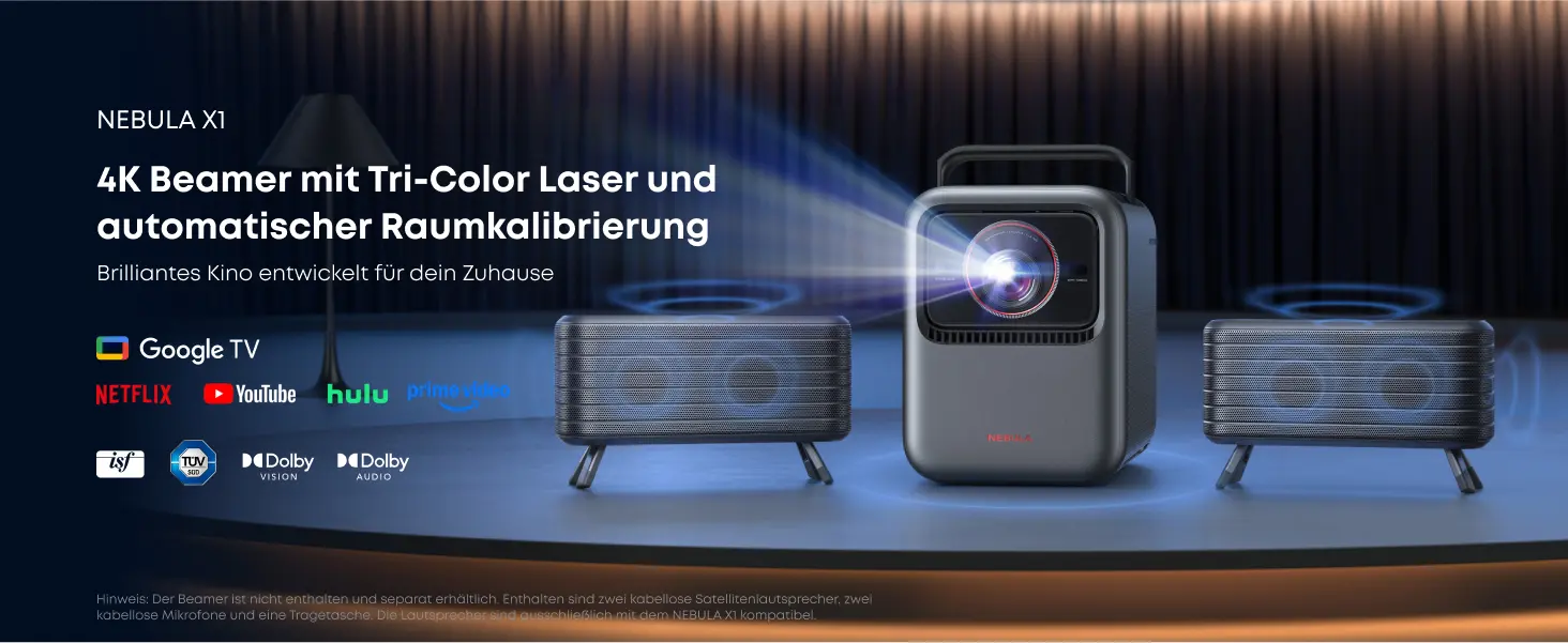 Nebula x1 mit 2 Lautsprechern