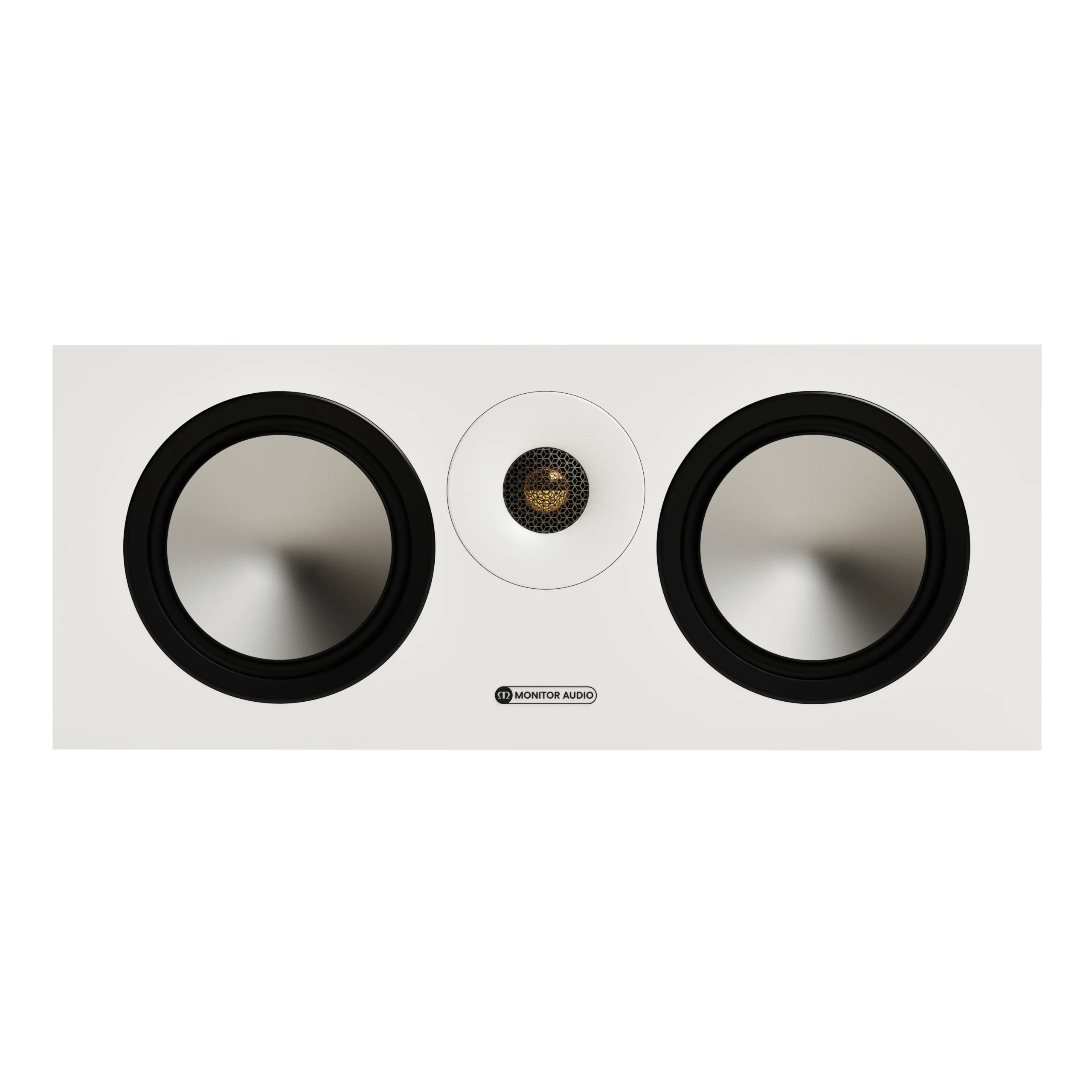 monitor audio bronze centre 7g Centerlautsprecher in Weiß von vorne ohne Abdeckung auf weißem Hintergrund