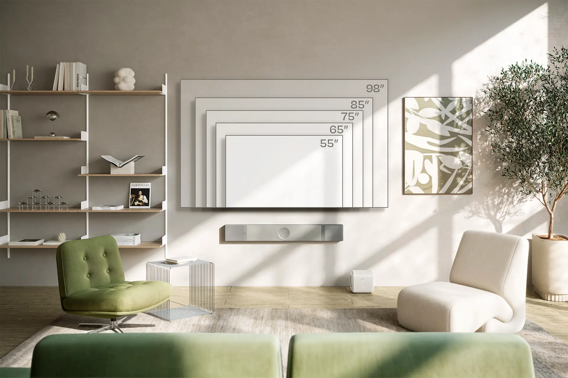 Kef xio auf der wand