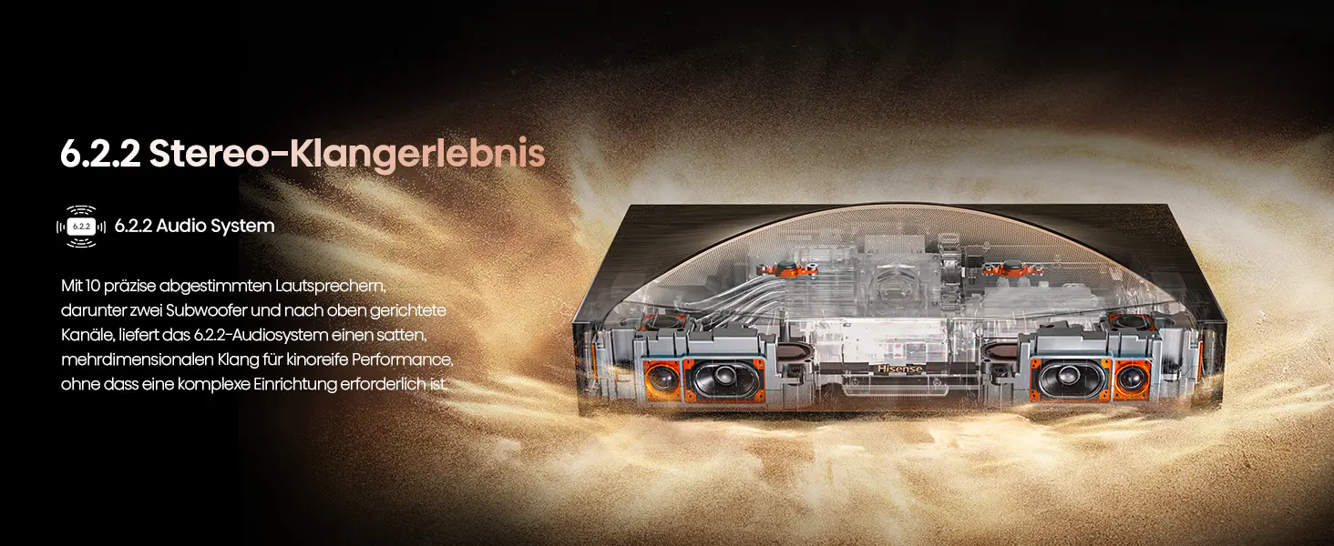 Hisense L9Q Laser TV Stereo Klangerlebnis