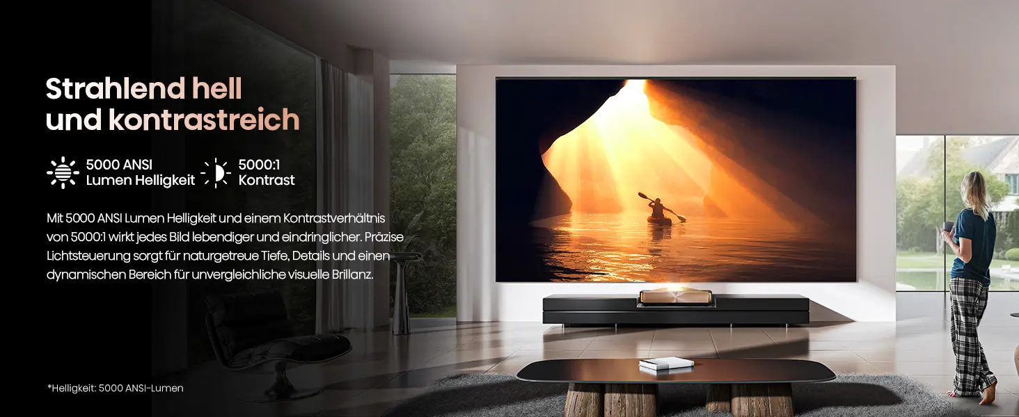 Hisense L9Q – Premium 4K Laser TV mit 5000 Lumen & Devialet Sound