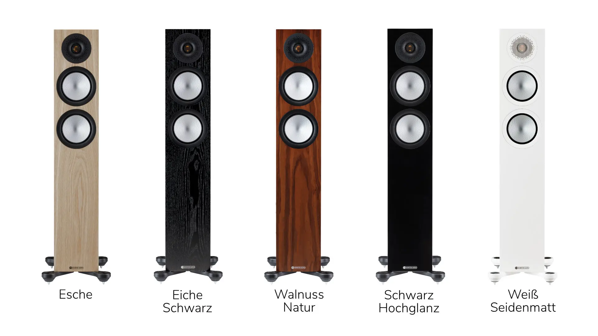 Monitor Audio silver 300 cinema set alle Farben