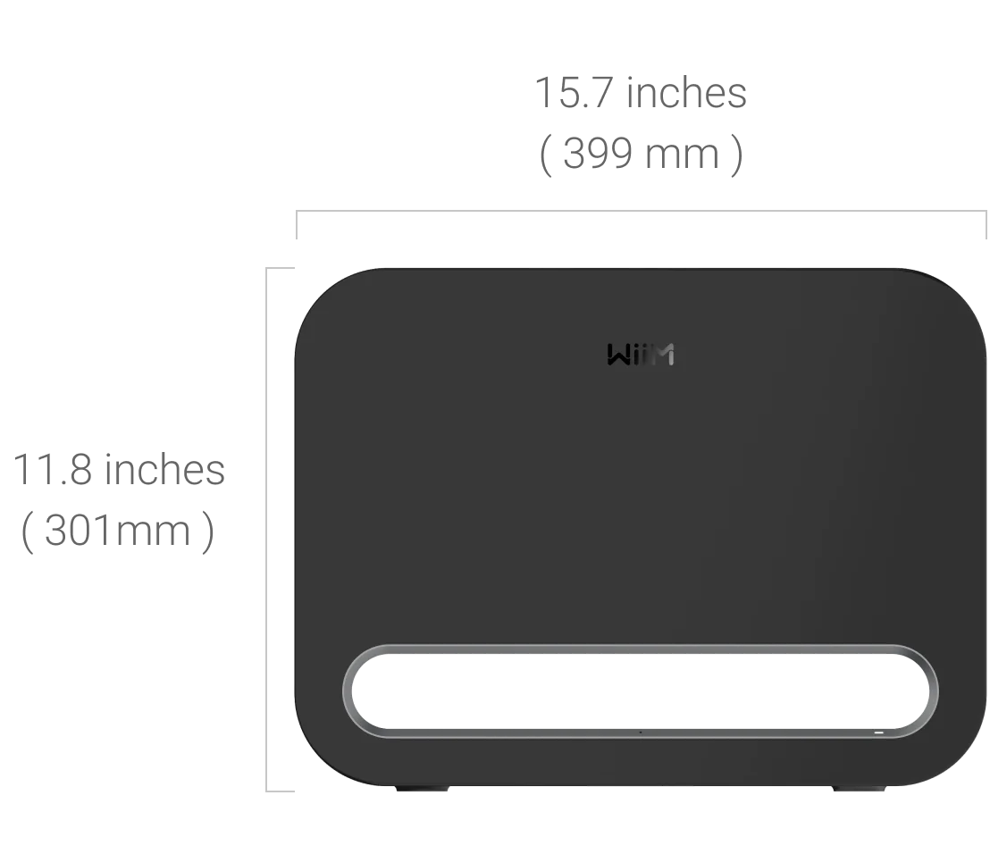 wiim sub pro Abmessungen