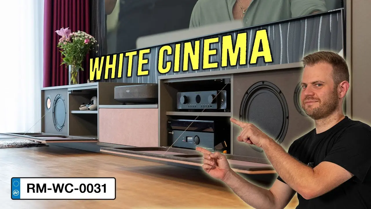 Das YouTube Thumbnail zur Heimkino Vorstellung vom Projekt White Cinema 0031 aus dem AVITECT Studio Rhein Main.