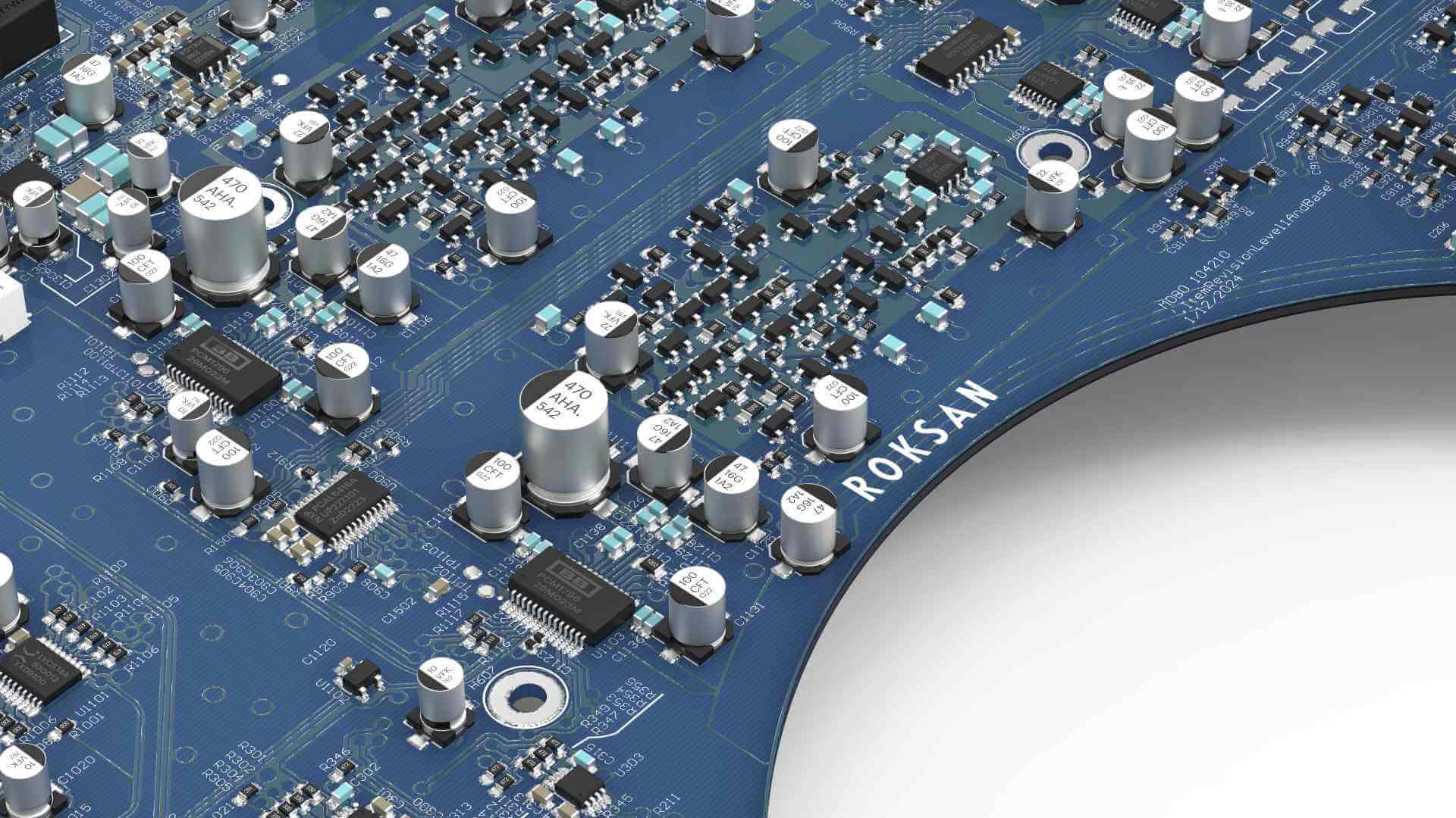 Das Bild zeigt die Platine vom Roksan Caspian 4G.