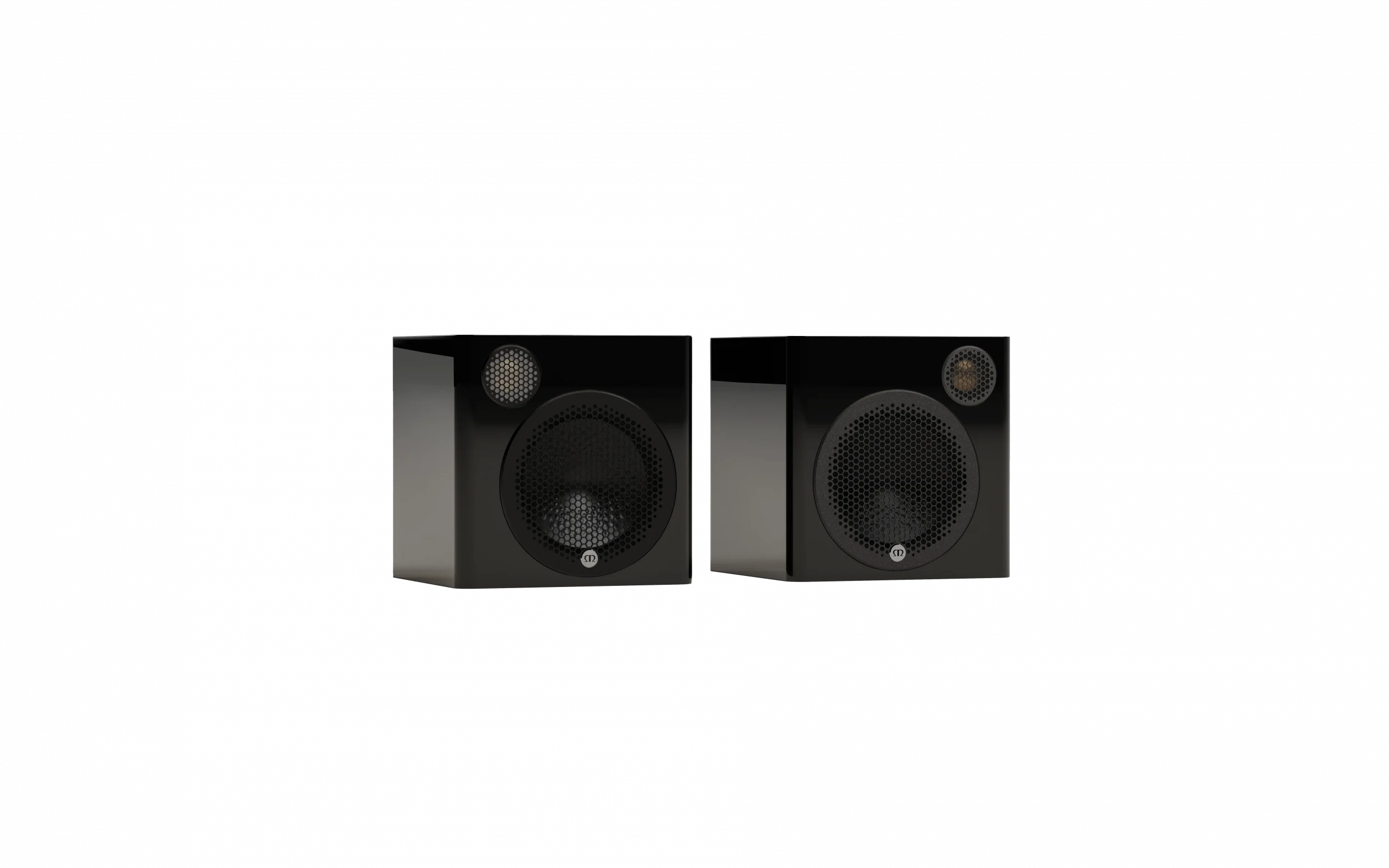 Monitor Audio Radius 4G Radius 1 Paar von vorne in schwarz