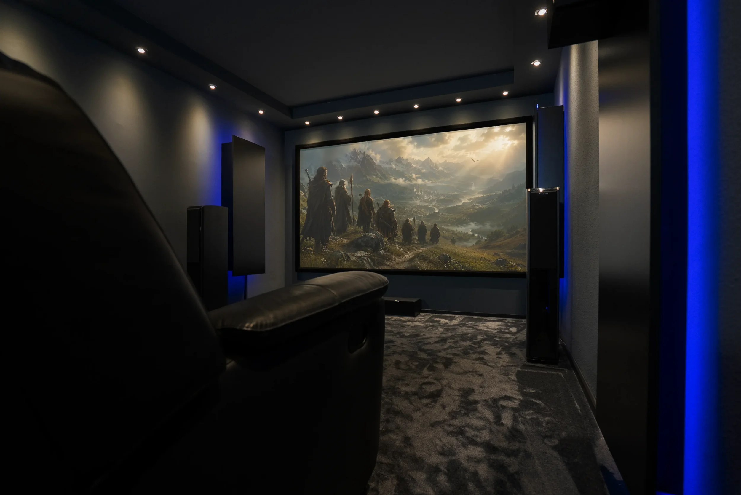 Heimkino im Keller made by AVITECT Studio München.
